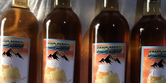 Image of three bottles of Fako Mead.
